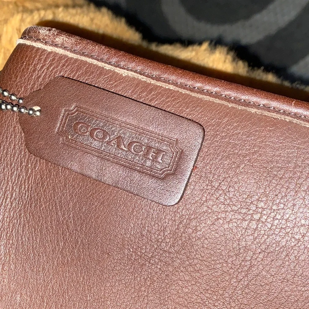Coach Dark Brown Leather Briefcase